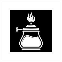 Spirit Lamp Icon, Laboratory Burner, Alcohol Lamp