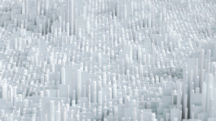 Techno high-tech background, geometry, cube, abstraction. 3d illustration, 3d rendering.