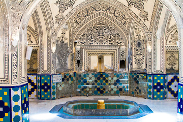 Sultan Amir Ahmad Bathhouse, Kashan, Iran - obrazy, fototapety, plakaty