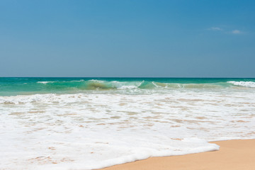 Indian Ocean coast on Sri Lanka