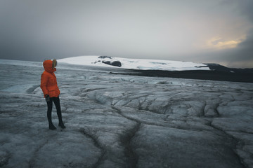 iceland, glacier, waterfall, famous place, spot, tourist spot, tourism, vacation, north iceland