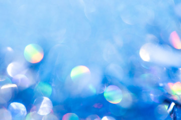 Abstract beautiful background of blue sparkles for festive design