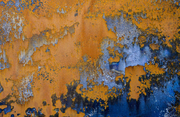 Rusty metal texture as industrial abstract background.