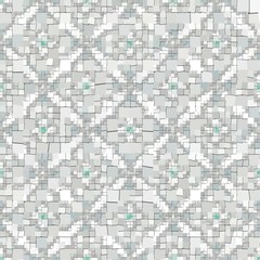 Abstract colorful canvas square geometric seamless pattern background