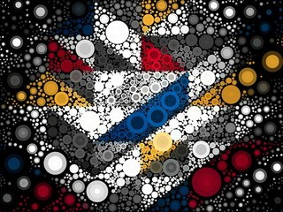 Abstract colorful canvas square geometric seamless pattern background