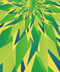 Naklejka premium Abstract background in yellow, blue and green tones. Flower concept