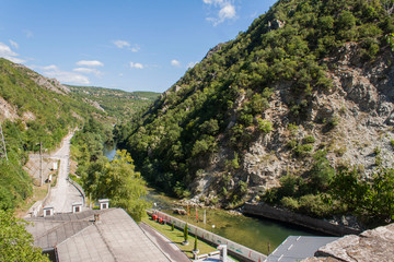 Fototapeta premium Panorama of the canyon Matka in Macedonia