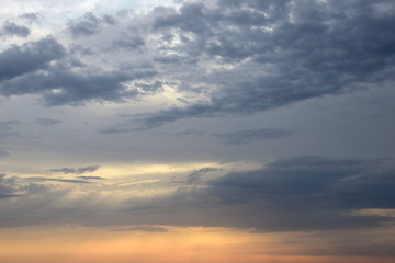 Wolkenstimmung am Meer nach einer Gewitternacht