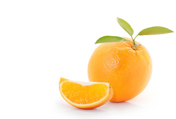 Fototapeta na wymiar Orange on white background
