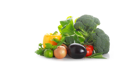 Fototapeta na wymiar vegetables on a white background