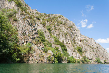 Fototapeta na wymiar Panorama of the canyon Matka in Macedonia