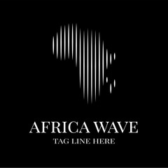 modern African wave logo template designs vector illustration