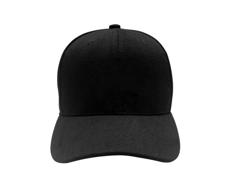 Black cap isolated on white background