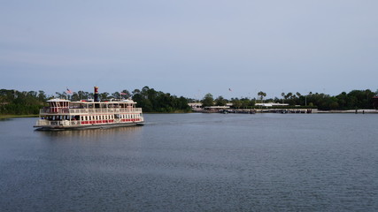 barge on the river