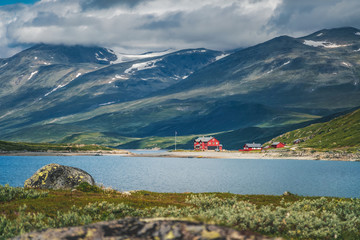 Summer scenery in Jotunheimen national park in Norway