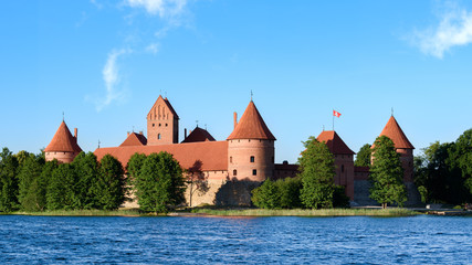 Fototapeta na wymiar Le château de Trakai