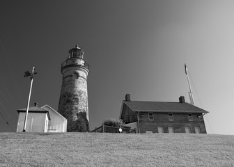 Fairport Harbor Lighthouse B&W #Orange