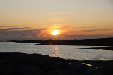 Fototapeta premium sunset over sea