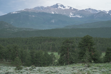 panoramic view of Rocky Mountains