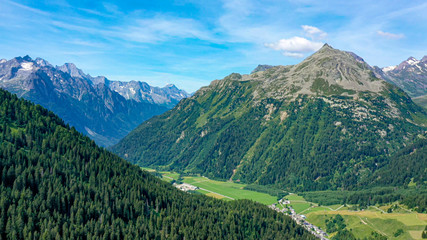 Naklejka premium The Swiss alps from above - the beautiful nature of Switzerland