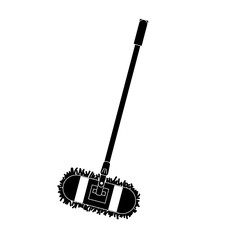 Vector design of mop and stick icon.
