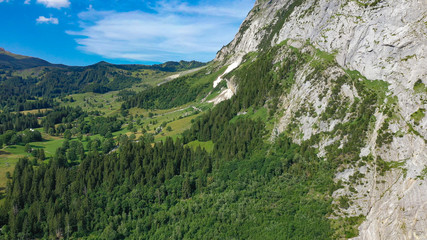 Fototapeta na wymiar Beautiful Switzerland from above - the Swiss Alps