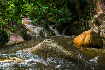 waterfalls.beautiful waterfall in Thailand.