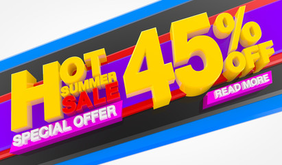 HOT SUMMER SALE 45 % OFF SPECIAL OFFER READ MORE 3d rendering