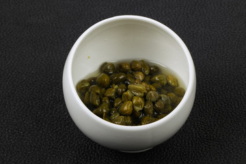 Capers in the bowl