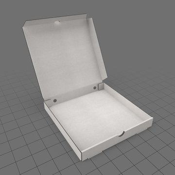 Open pizza box