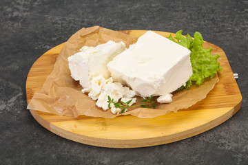 Greek traditional Feta soft cheese