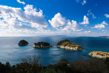 Fototapeta na wymiar 和歌山湾 雑賀崎灯台からの展望 和歌山市