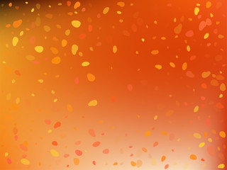 Orange autumn spot background. Vector.