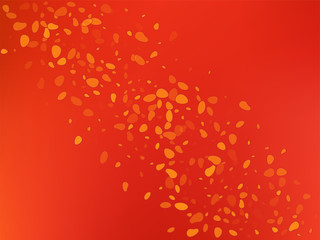 Orange autumn background. Diagonal spots. Vector.