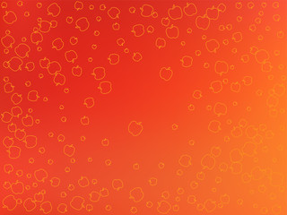 Red autumn background for greeting card, festive, invitation, flyer.