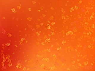 Background with abstract elements. Autumn colors. Vector.