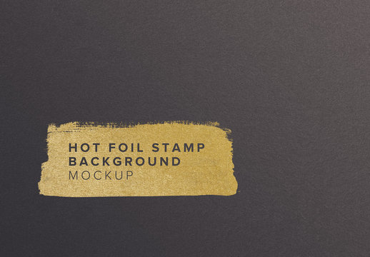 Paper with Hot Foil Mockup