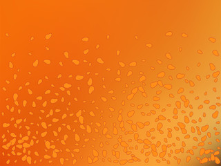 Orange background with spot elements. Vector.