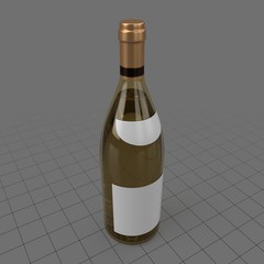 White wine bottle