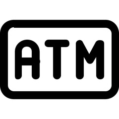 automated teller machine for making financial transactions from a bank account