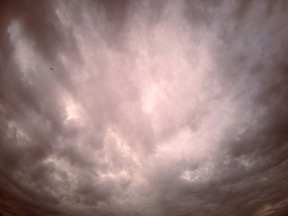 sky with clouds​ dark