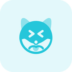 Teasing dog with tongue out pictorial refrense