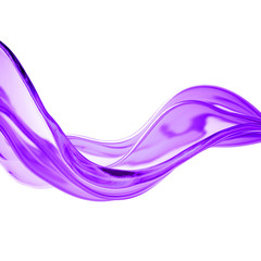 Fototapeta na wymiar Splash of thick purple liquid. 3d illustration, 3d rendering.