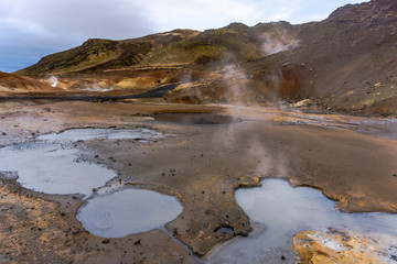 Volcanic landscape in iceland