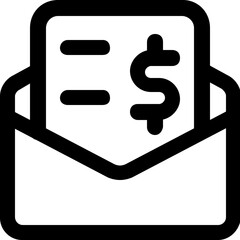 mail invoice for digital payment receipt amount