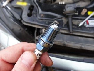 replacing spark plugs on a car