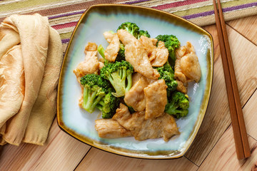 Chinese Food Chicken and Broccoli