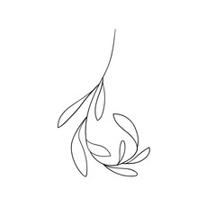 Sprig isolated on white background