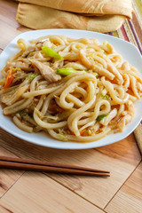 Pan Fried Udon Noodles