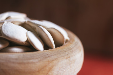 pumpkin seed macro photo